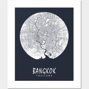 Bangkok, Thailand City Map - Full Moon Posters and Art